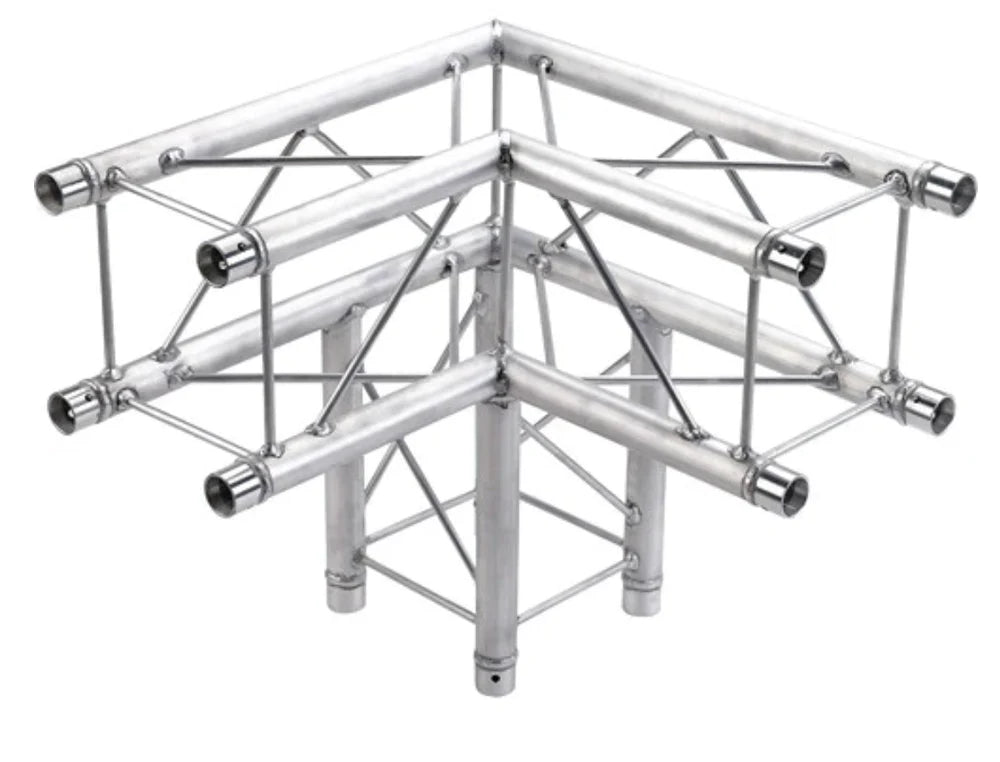 Global Truss F24-SQ-C30 GTR Square Truss - Global Truss F24-SQ-C30 - 3-Way 90° Corner for F24 Square Truss System (1.64')