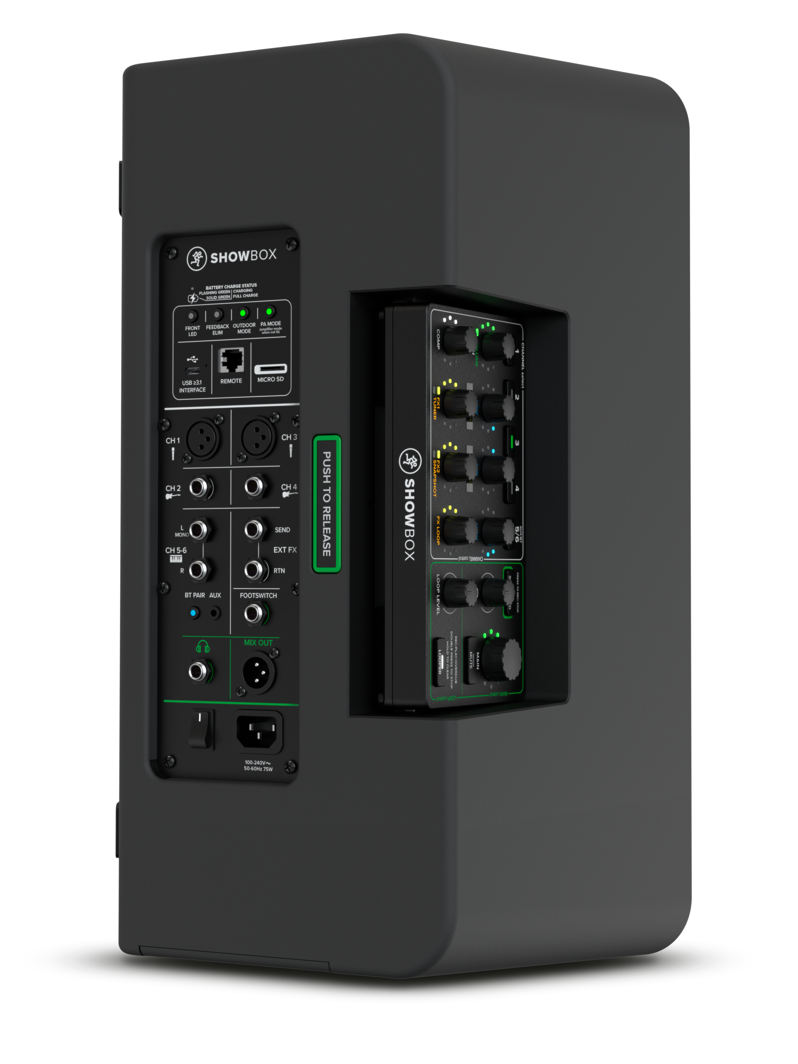 MACKIE SHOWBOX - battery-powered live performance portable PA SYSTEM