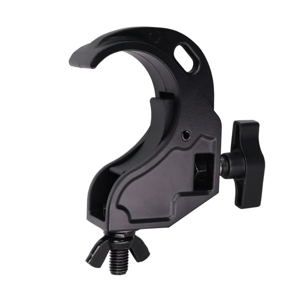 ProX T-C16H-BLK Aluminum Hook Style Clamp with Big Wing Knob for 2" Truss Tube (Black)