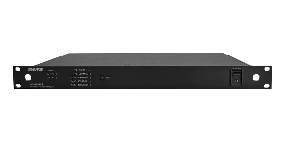 Shure UA845UWB Wireless Antenna - Shure UA845UWB Ultra-Wide Band Antenna and Power Distribution System (174 to 1805 MHz)