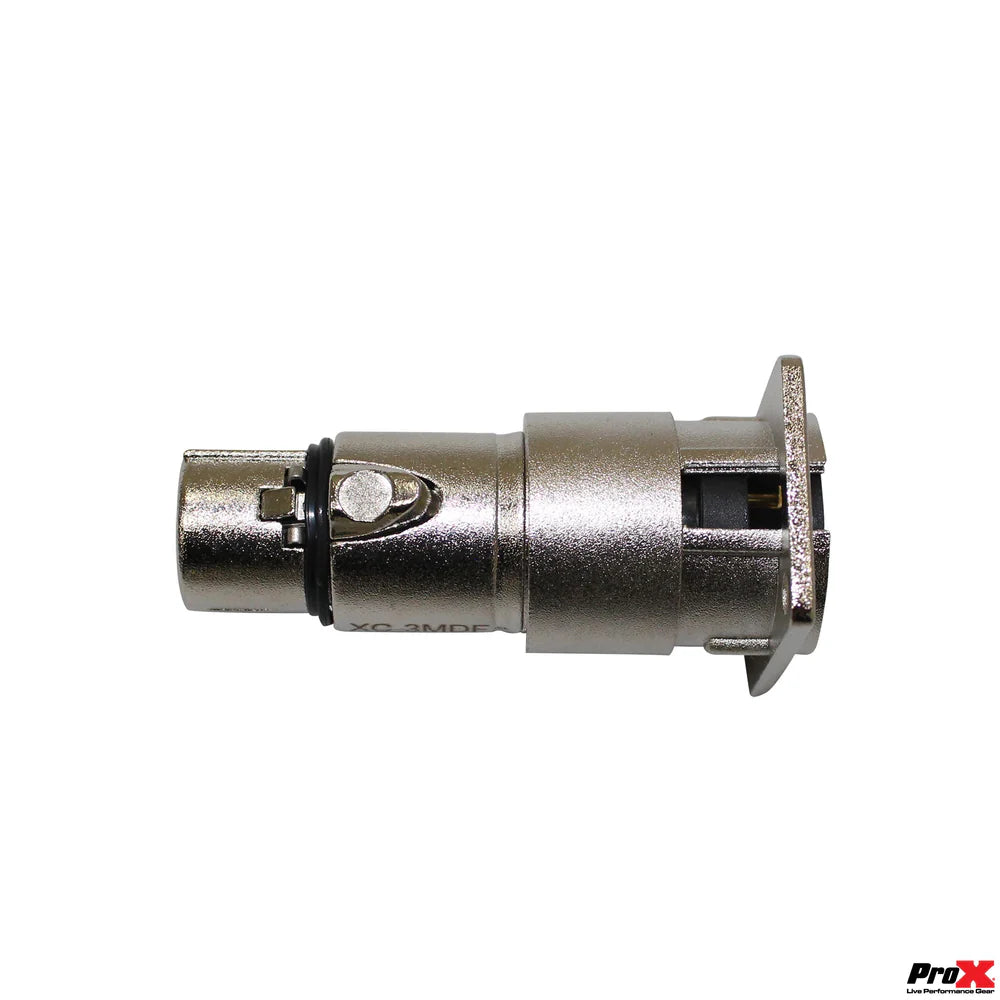 PROX-XC-3MDF - ProX XC-3MDF XLR Male To Female Adapter For Panel Mount