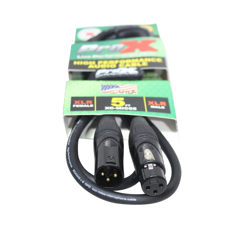 PROX-XC-MIC05 - ProX XC-MIC05 5 Ft. Balanced XLR-F to XLR-M High Performance Microphone Cable