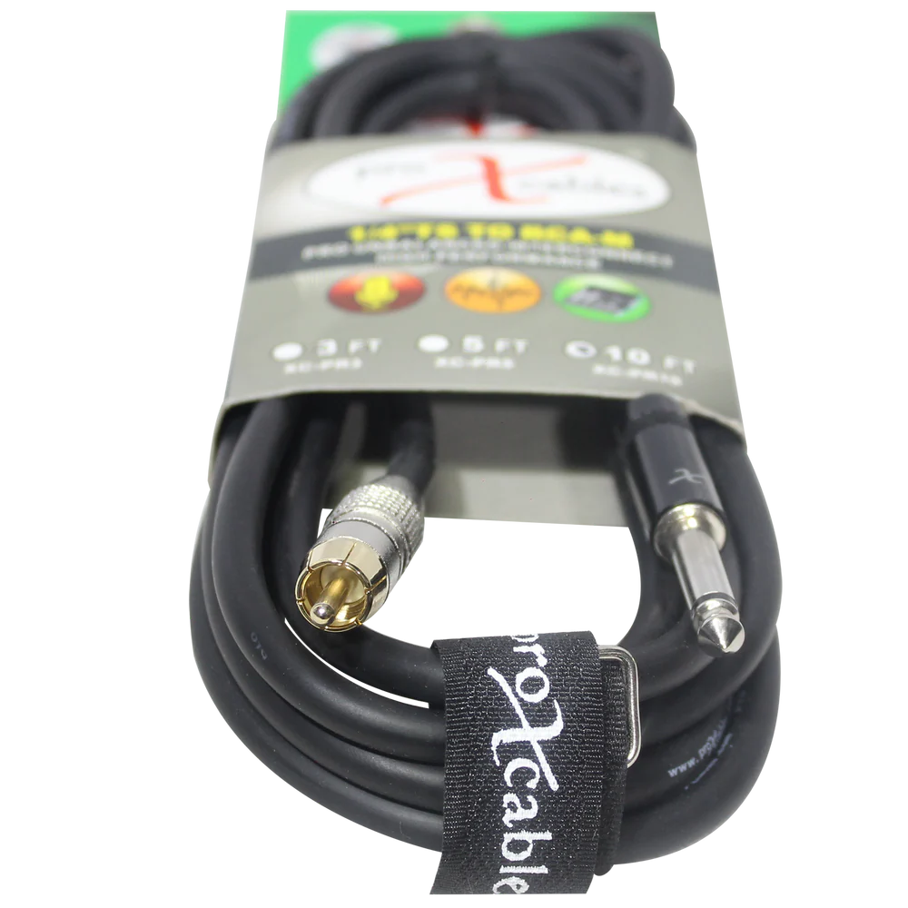 PRO-X- XC-PR10 - ProX XC-PR10 10 Ft. Unbalanced RCA Male to 1/4" Male High Performance Audio Cable