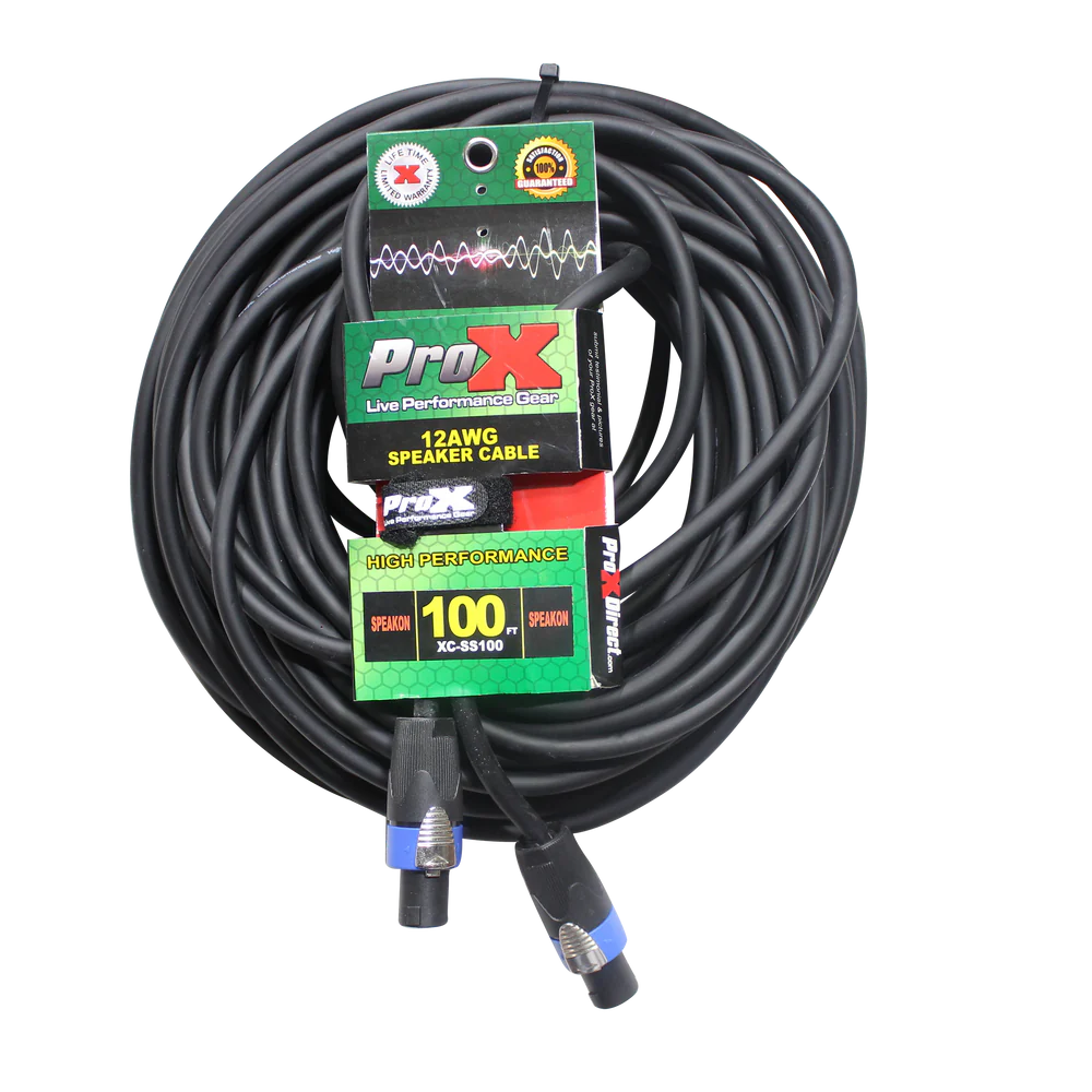 PROX-XC-SS100 - ProX XC-SS100 100ft. SpeakOn to SpeakOn 12AWG High Performance Speaker Cable
