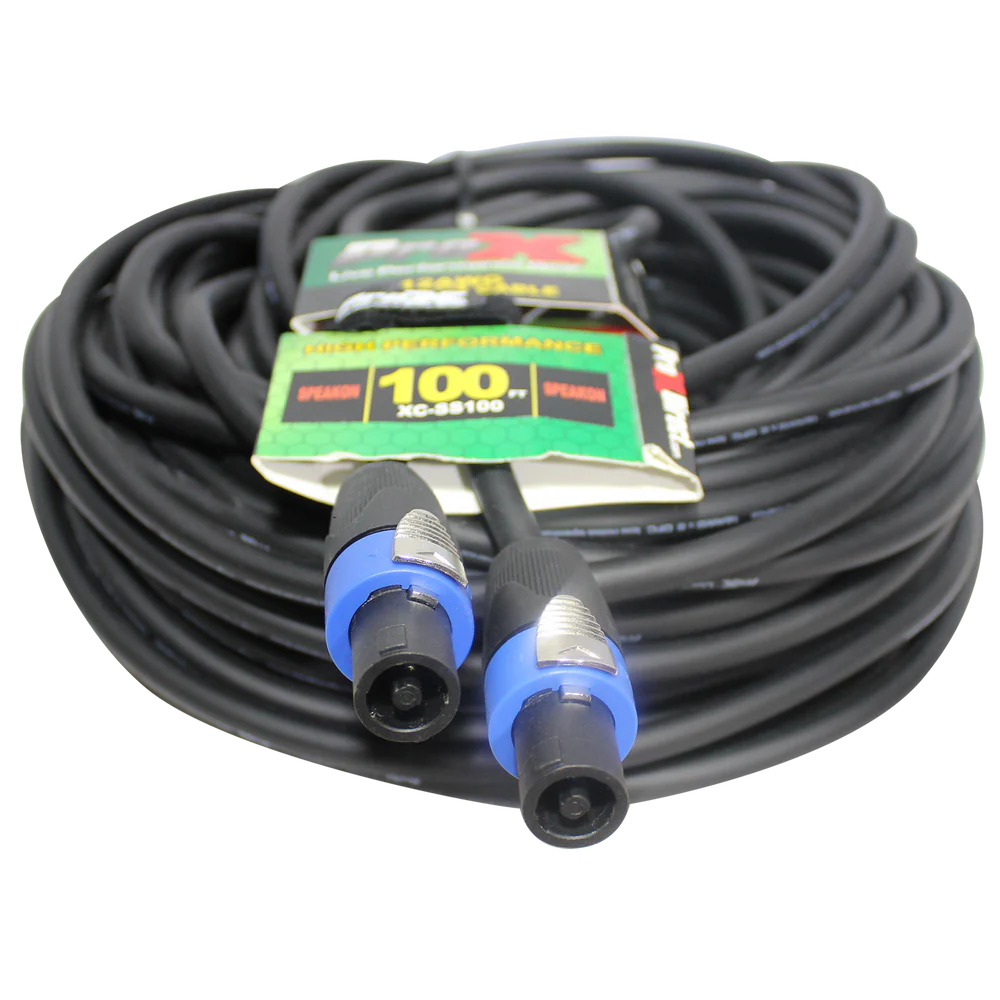 PRO-X- XC-SS100 - ProX XC-SS100 100ft. SpeakOn to SpeakOn 12AWG High Performance Speaker Cable