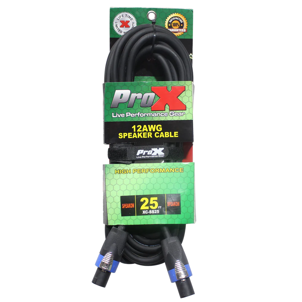 PRO-X- XC-SS25 - ProX XC-SS25 25ft. SpeakOn to SpeakOn 12AWG High Performance Speaker Cable