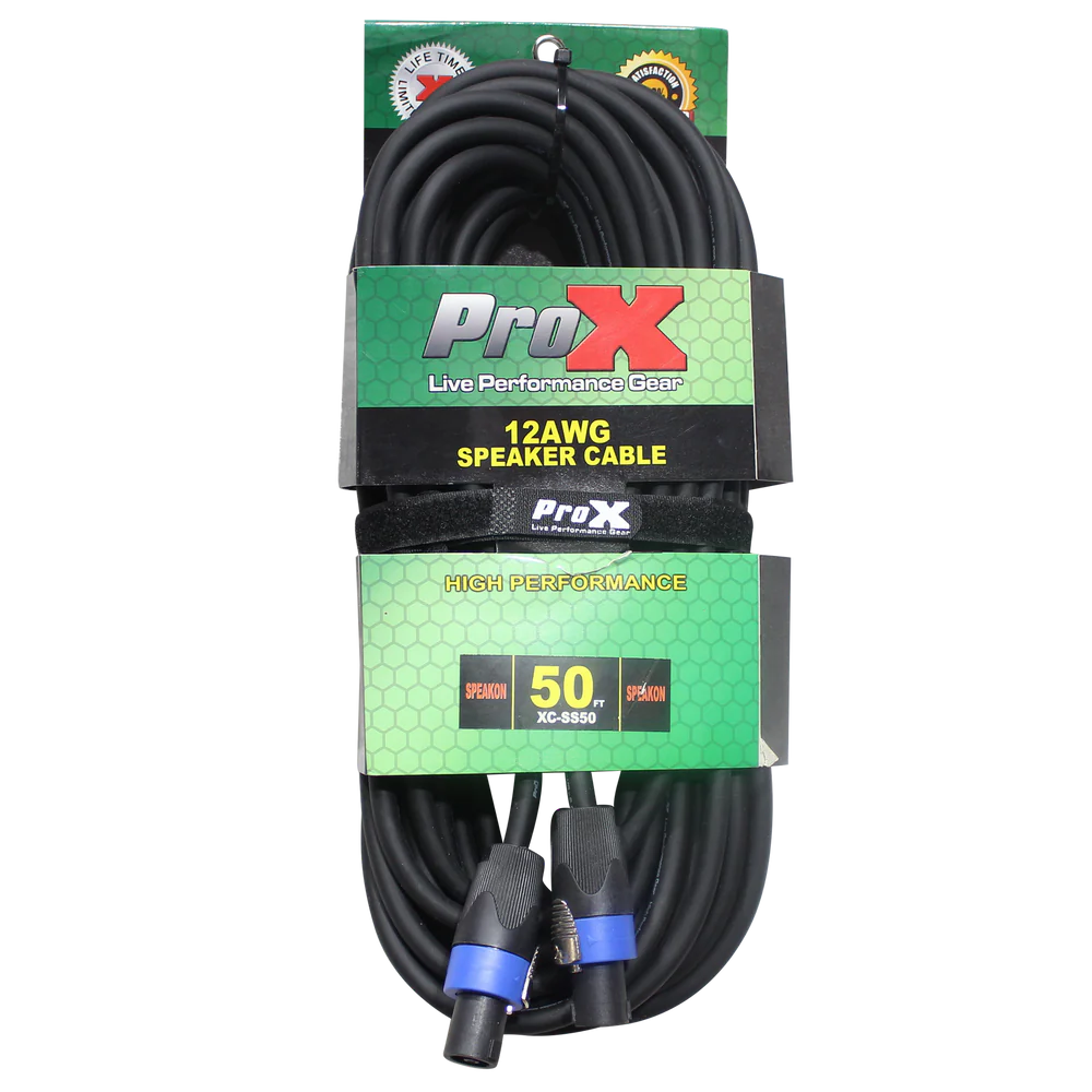 PROX-XC-SS50 - ProX XC-SS50 50ft. SpeakOn to SpeakOn 12AWG High Performance Speaker Cable
