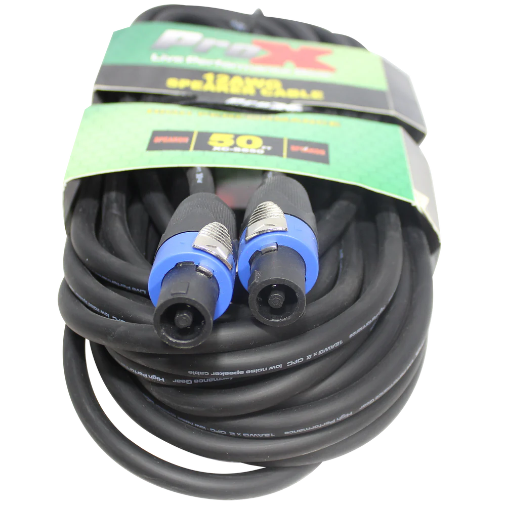 PRO-X- XC-SS50 - ProX XC-SS50 50ft. SpeakOn to SpeakOn 12AWG High Performance Speaker Cable