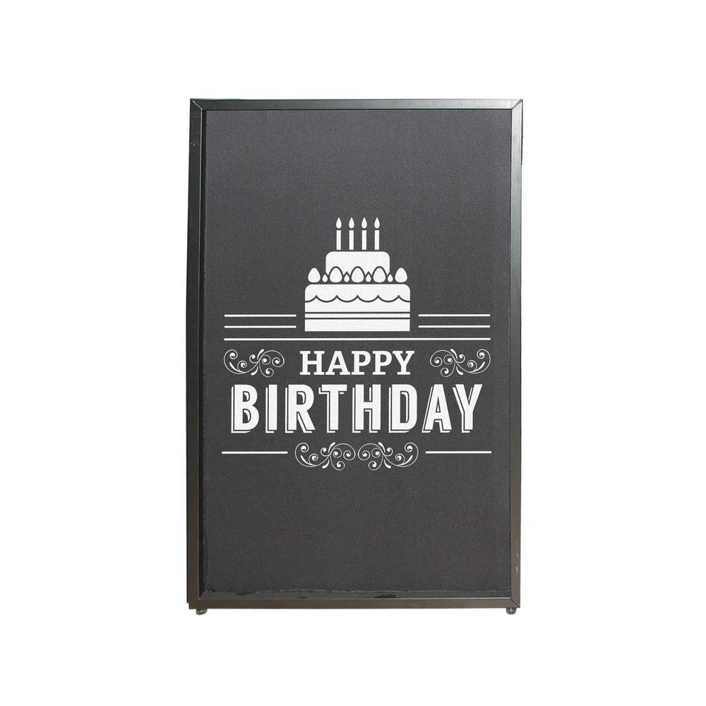 PROX-XF-SHBD21 - ProX XF-SHBD21 Happy Birthday Facade Enhancement Scrim (White Print on Black)