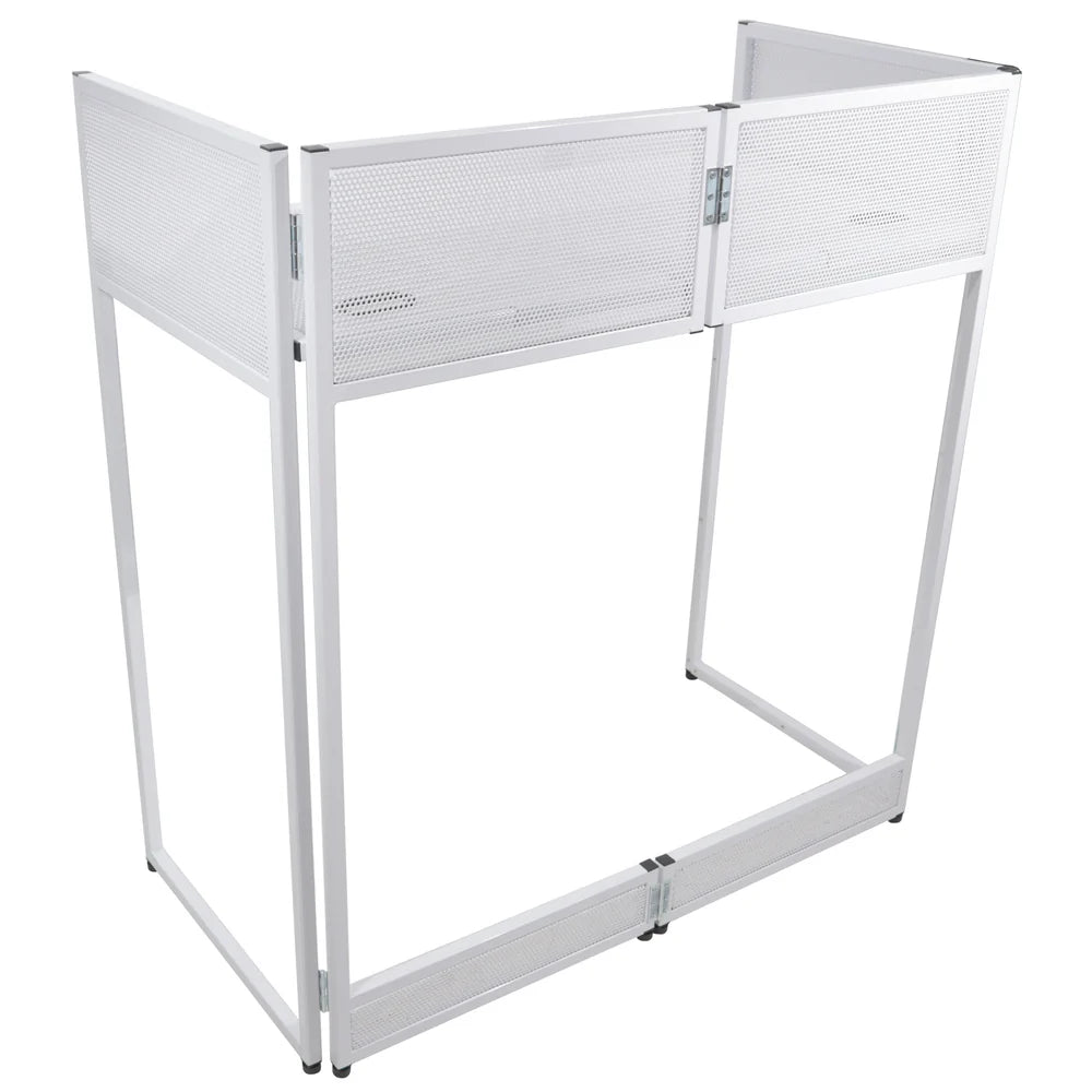PRO-X- XF-VISTA WH MK2 - ProX XF-VISTAWHMK2 Vista DJ Booth Facade Table Station - White