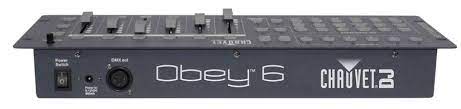 CHAUVET OBEY6 Dmx Controller 6 fixtures - Chauvet DJ OBEY 6 Universal Compact DMX-512 Controller Ideal For LED Fixtures
