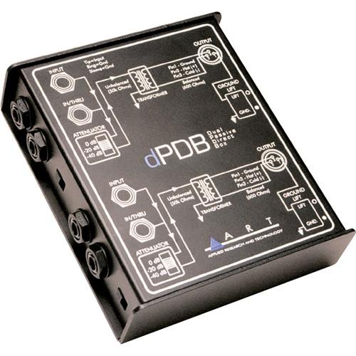 ART ProAudio DPDB ART DUAL CH PASSIVE DIRECT BOX - ART dPDB Dual Channel Passive Direct Injection Box