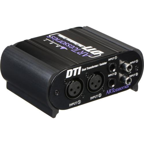 ART ProAudio DTI ART-DUAL ISOLATOR - ART DTI Dual Input Inline Transformer/Isolator Box w/Balanced and Unbalanced Connectors