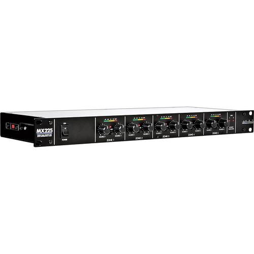 ART ProAudio MX225 ART STEREO 2 INPUT 5 ZONE MIXER - ART MX225 Zone Distribution Mixer