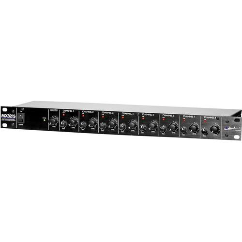 ART ProAudio MX821S 8 CH PERSONAL MIXER STEREO - ART MX821S 8-Channel Micline Mixer With Stereo Outputs