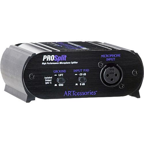 ART ProAudio PROSPLIT DELUXE TWO WAY MIC SPLITTER - ART PROSPLIT Two-Way Mic Splitter