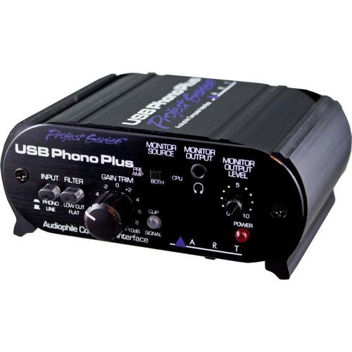 ART ProAudio USBPHONOPLUSPS ART PHONO PREAMP /INTERFACE W/USB - ART USBPHONOPLUSPS USB Phono Plus Phono Preamp with USB