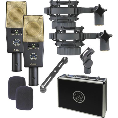 AKG C414XL-II-STEREO-SET - reference multi-pattern condenser microphone