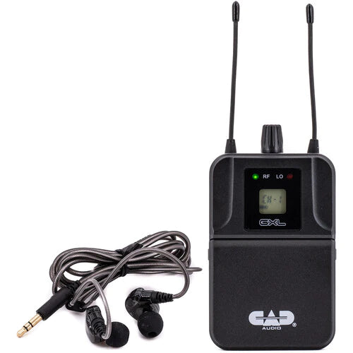 CAD AUDIO GXLIEMBP GXLIEM BodyPack Receiver MEB1 Earbuds Included - CAD GXLIEMBP Bodypack Receiver w/ MEB1 Earbuds