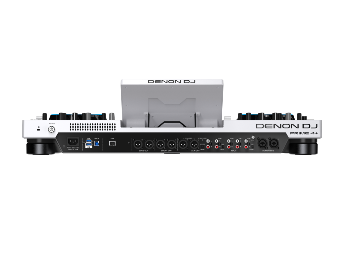 DENON DJ PRIME 4+WHITE - 4 Deck standalone DJ controller.