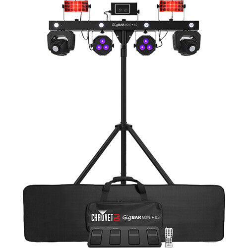 CHAUVET GIGBAR-MOVE-ILS 5-in-1 - Chauvet DJ GIGBAR-MOVE-ILS 5-in-1 Lighting System with Stand, Bag and Remote