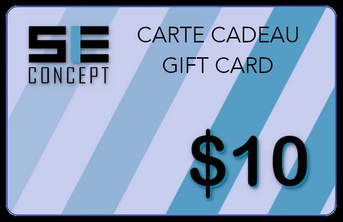 SE Concept - Gift Card (10$ & PLUS)