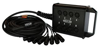 DIGIFLEX HE8-0-50 - 50 Foot 8 Channel Stage Box with XLR Connectors