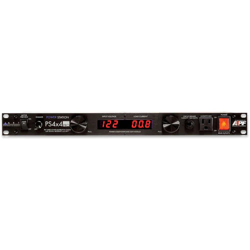 ART ProAudio PS4X4PROUSB ART DUAL METER DIS W/LHT PIPES/AFI - ART PS4X4 PRO USB Dual LED Metered Rackmount Power Station