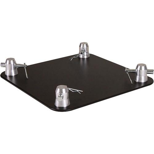 Global Truss F34-SQ-4137-BLACK GTR Clamps and Accessories - Global Truss F34-Sq-4137 Black Aluminium Base Plate 12''X12''