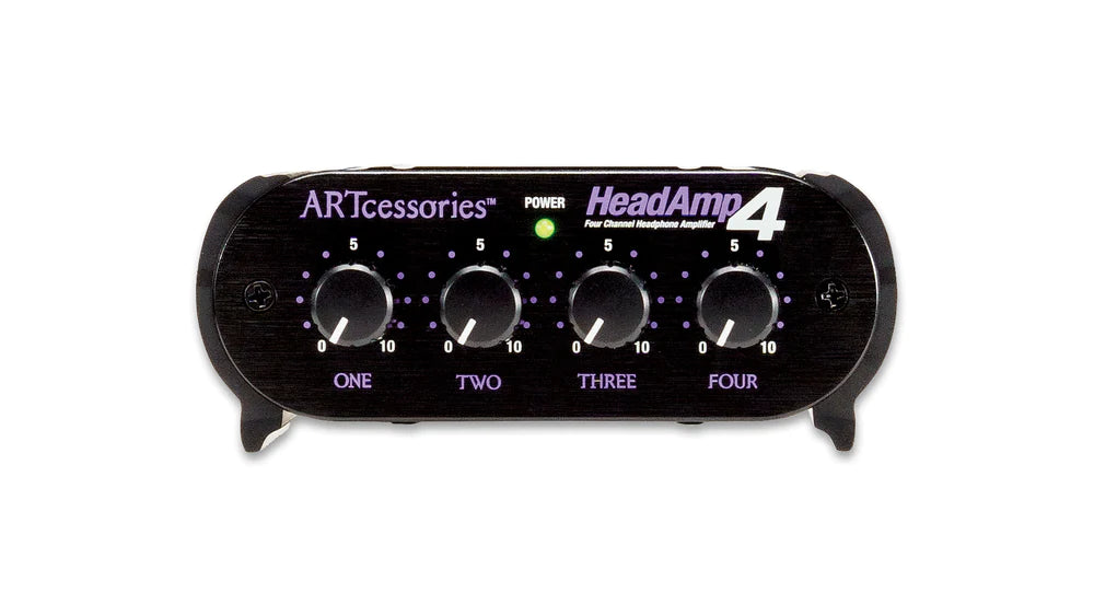 ART ProAudio HEADAMP4 ART -4 CHANNEL HEADPHONE AMP - ART Headamp 4 4 Channel Headphone Amp