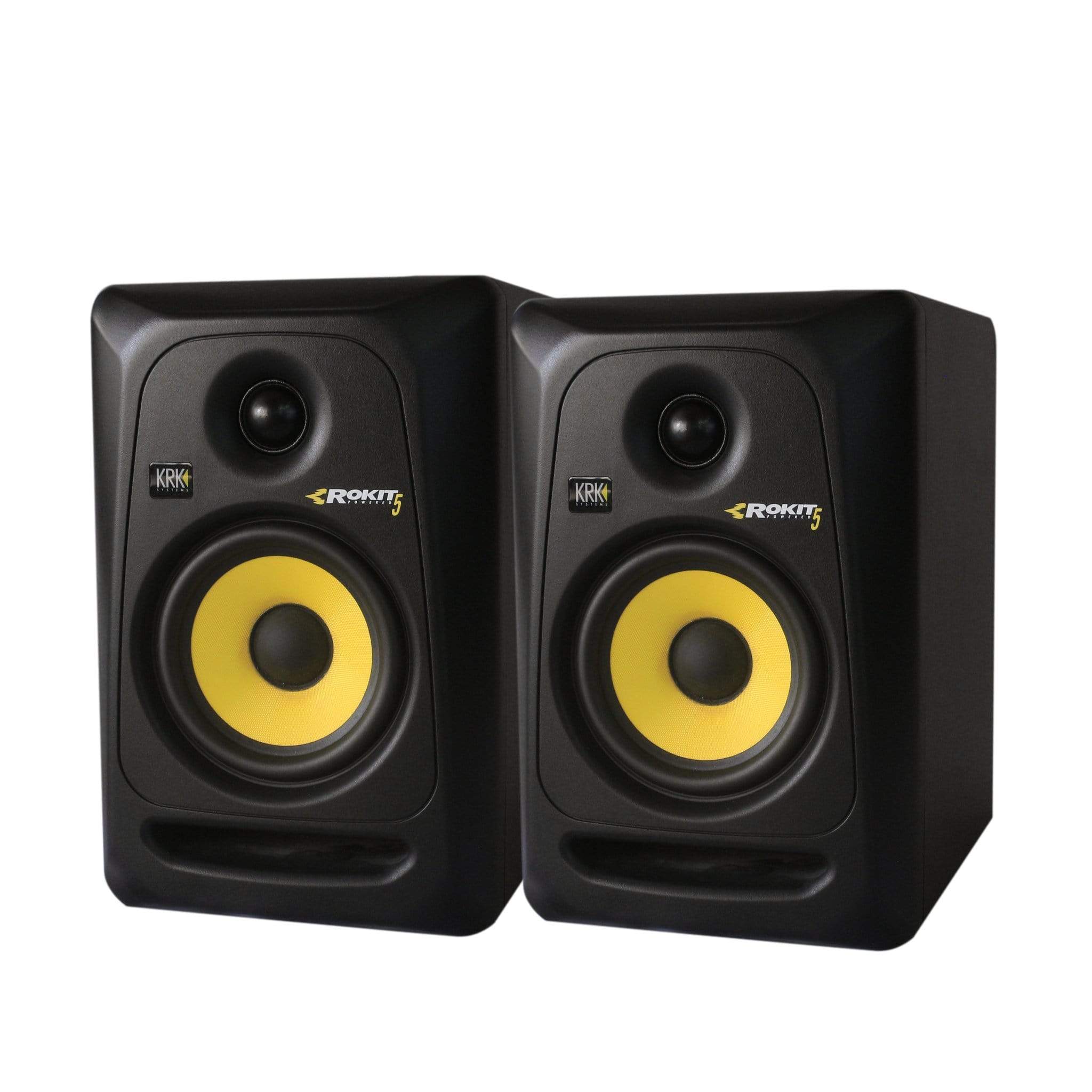 KRK CL5-G3PK1 (PAIR-LIMITED QT) - two Classic 5 monitors, two isolation pads and two 10' XLR cables