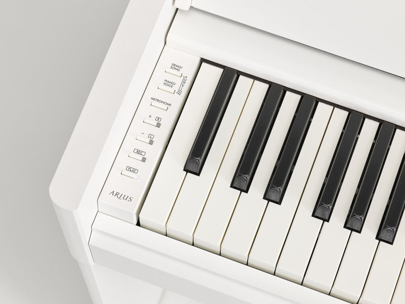 YAMAHA YDPS55 WH DIGITAL PIANO - Yamaha YDP-S55 Arius 88-Key Slim-Body Digital Piano with Stand and Bench - White