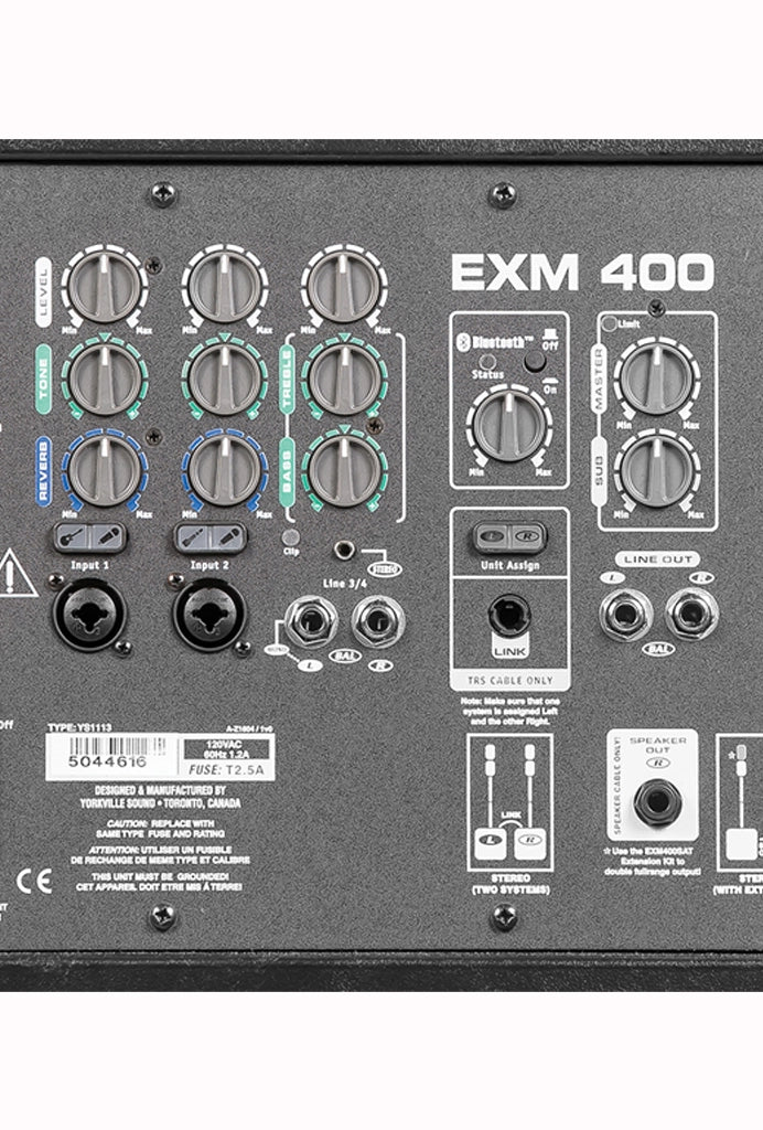 YORKVILLE EXM400 - Excursion Mini 400 Watt Compact PA System