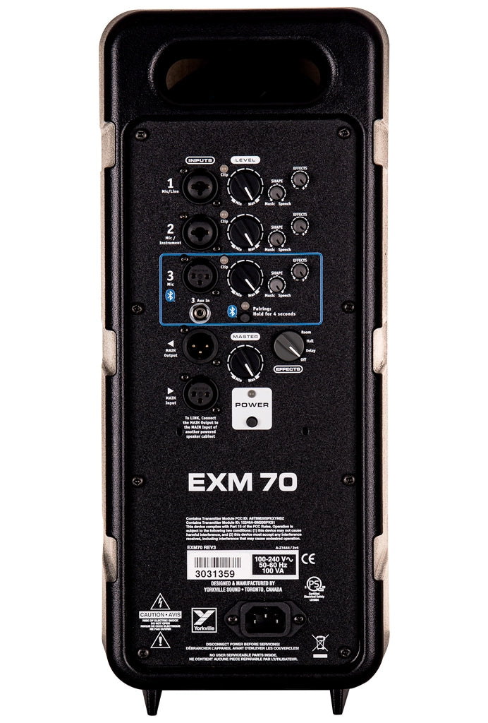YORKVILLE EXM70 - Excursion Mini 70 Watt Compact PA System - 6.5"