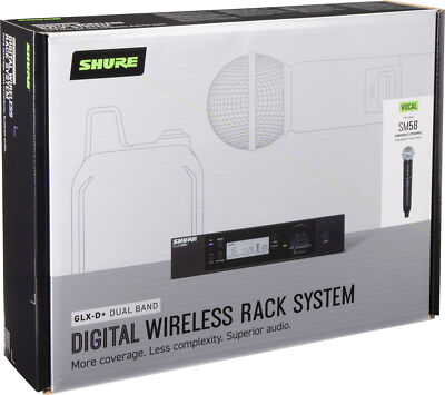 SHURE GLXD24R+/SM58-Z3 - Digital Wireless Rack System with SM58® Vocal Microphone