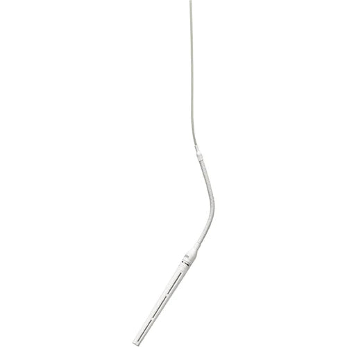 Shure MX202W-A/MS Microphone Overhead - Shure MX202W-A/MS Microflex Overhead Mini-Shotgun Microphone with Stand Mount Adapter and XLR Connector - White