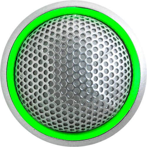 Shure MX395AL/C-LED Microphone Boundary - Shure MX395AL/C-LED Microflex Low-Profile Cardioid Boundary Microphone with Logic-Control LED for Installs - Silver