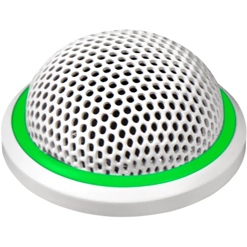 Shure MX395W/O-LED Microphone Boundary - Shure MX395W/O-LED Microflex Low-Profile Omnidirectional Boundary Microphone with Logic-Control LED for Installs - White