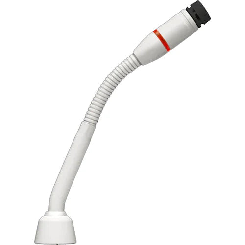 Shure MX405WRLP/N Microphone Gooseneck - Shure MX405WRLP/N 5" Shock-Mounted Gooseneck Mic with No Capsule No Preamp & Red LED Ring on Top - White
