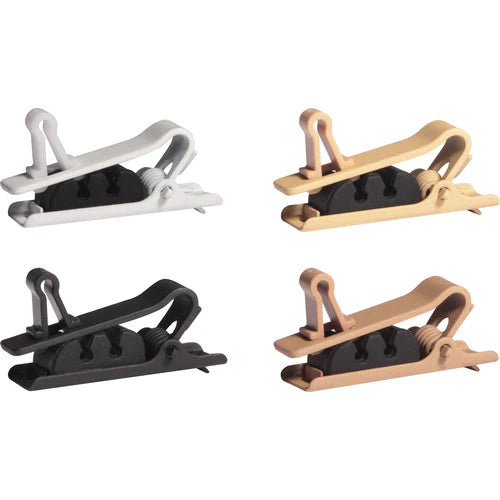 Shure RPM40TC/M Microphone Tie Clip - Shure RPM40TC/M Single Tie Clip Mix Pack for TwinPlex Lavalier Microphones 4-Pack - Mixed Color