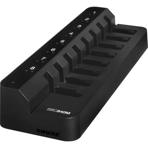 Shure SBC840M-US Wireless Battery - Shure SBC840M-US Networked Eight-Bay Battery-Only Tray Charger