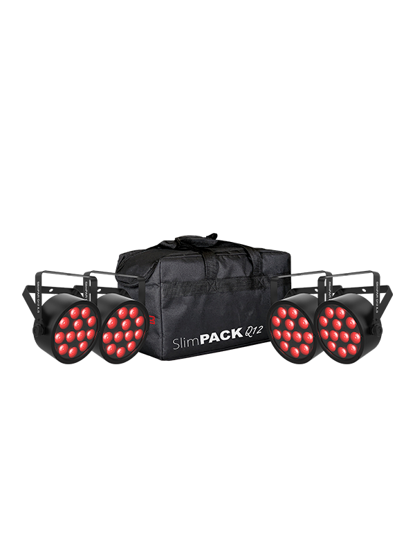 CHAUVET SLIMPACK-Q12-USB Slim par Pack - Chauvet Dj SLIMPACKQ12ILS SlimPACK Q12 USB Quad LED Par Can Package