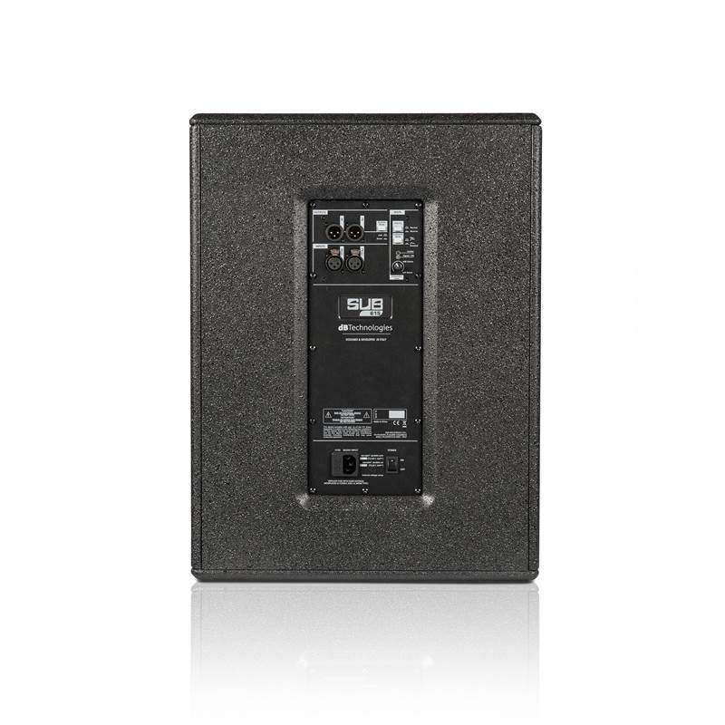 DB TECHNOLOGIE SUB 615 - ACTIVE SUBWOOFER 1200W PEAK CLASS-D AMPLIFIER 131 dB MAX SPL