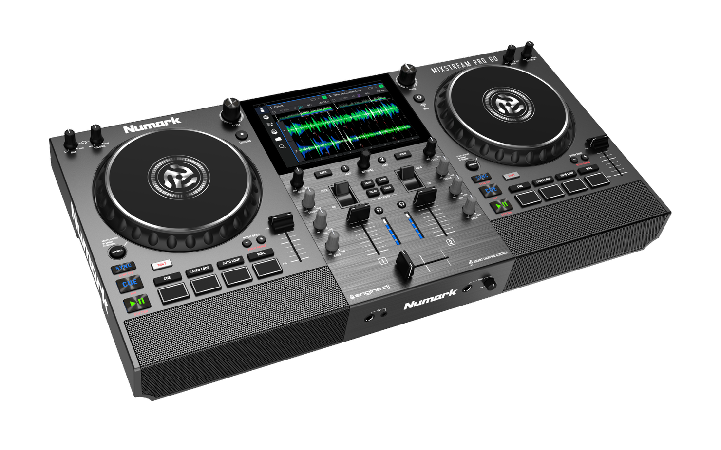 NUMARK MIXSTREAM PROGO - Battery-Powered Standalone Streaming DJ Controller with Amazon Music