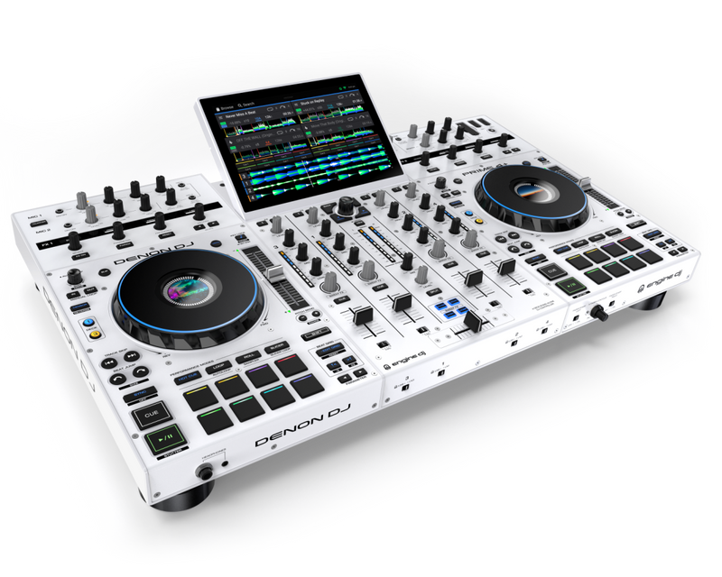 DENON DJ PRIME 4+WHITE  - 4 Deck standalone DJ controller.