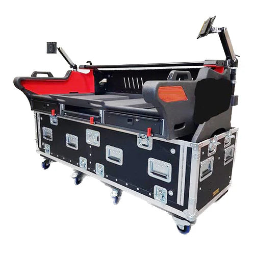 PRO-X- XZF-YQL5 D 2U - ProX XZF-YQL5 D 2U Detachable Retracting Case for Yamaha QL5 Console