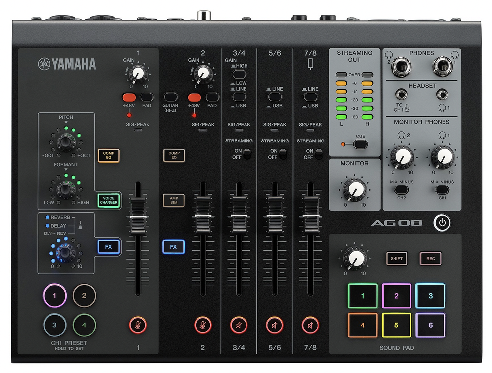 YAMAHA AG008 (Open box) - Live Streaming Mixer