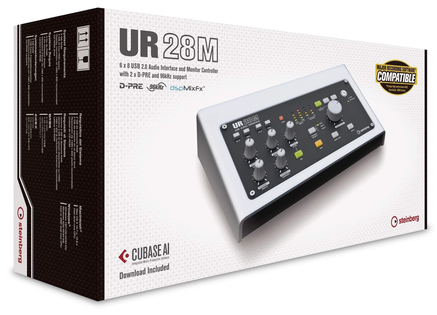 STEINBERG UR28M (Open box) - UR28M 6-in/8-out USB 2.0 audio interface