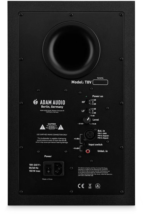 ADAM AUDIO T8V -  Studio monitor 8'' ribbon horn