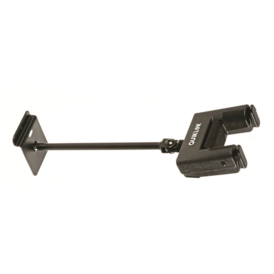 QUIKLOK SW702XL Slatwall guitar hanger with extra-long arm & self-locking yoke device